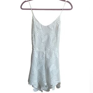 White laced romper by Express
